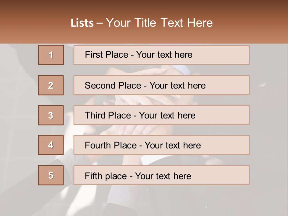 A Group Of Business People Stacking Their Hands Together PowerPoint Template