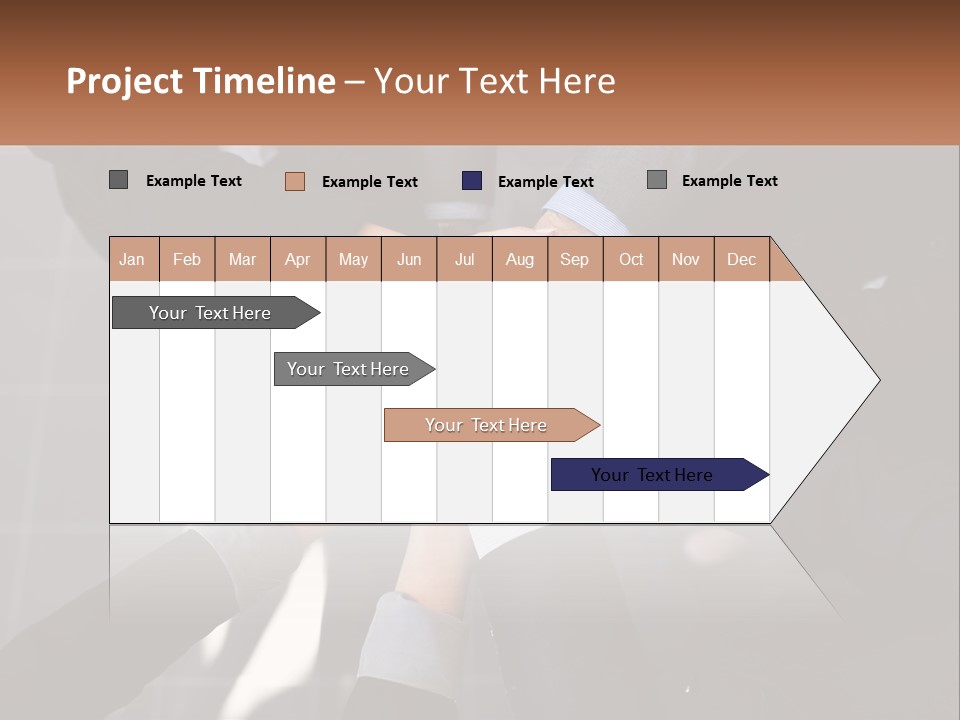 A Group Of Business People Stacking Their Hands Together PowerPoint Template