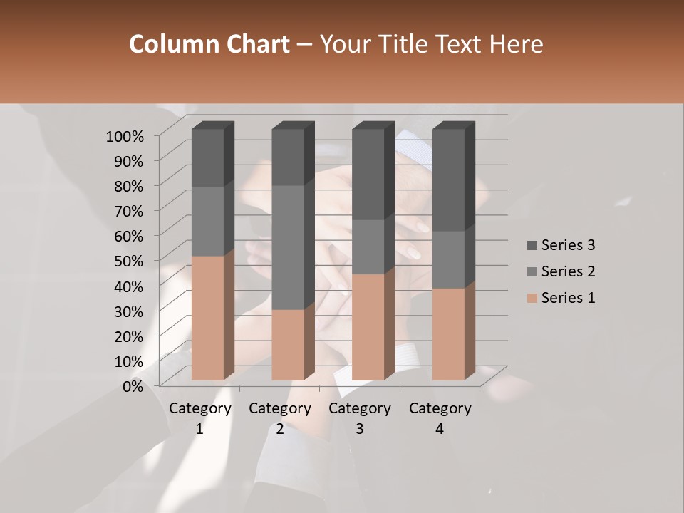 A Group Of Business People Stacking Their Hands Together PowerPoint Template