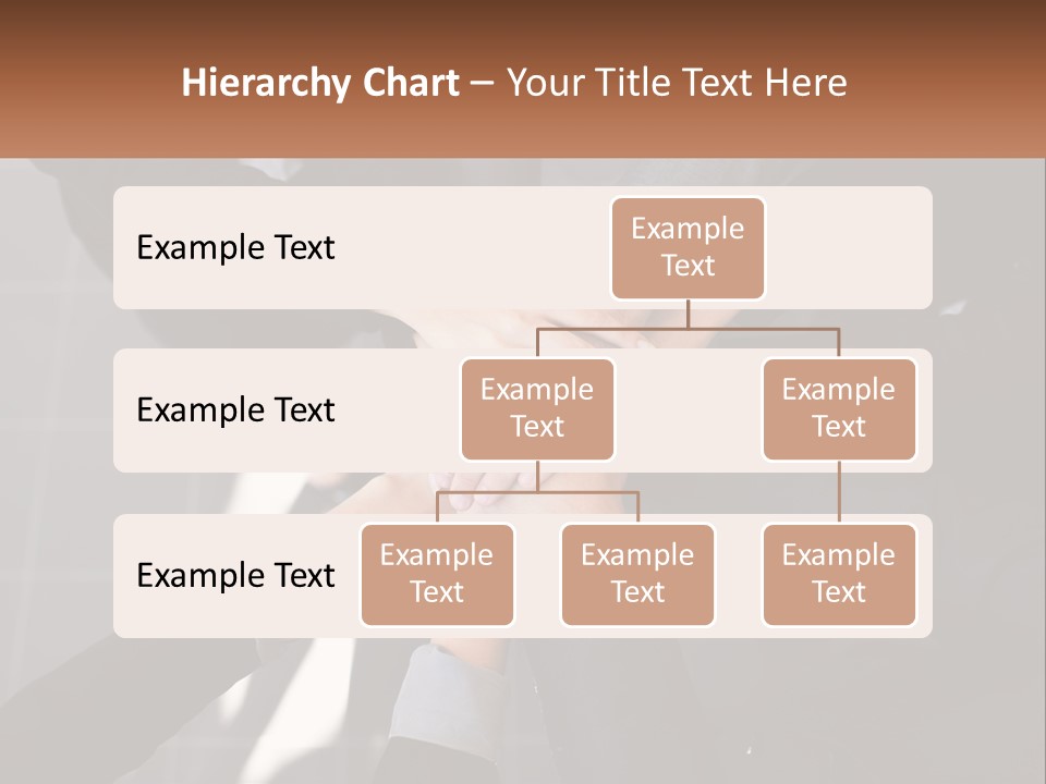 A Group Of Business People Stacking Their Hands Together PowerPoint Template