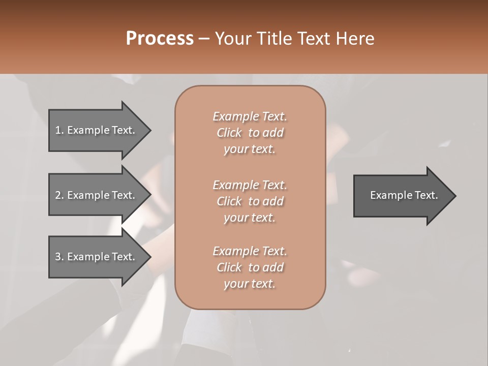 A Group Of Business People Stacking Their Hands Together PowerPoint Template