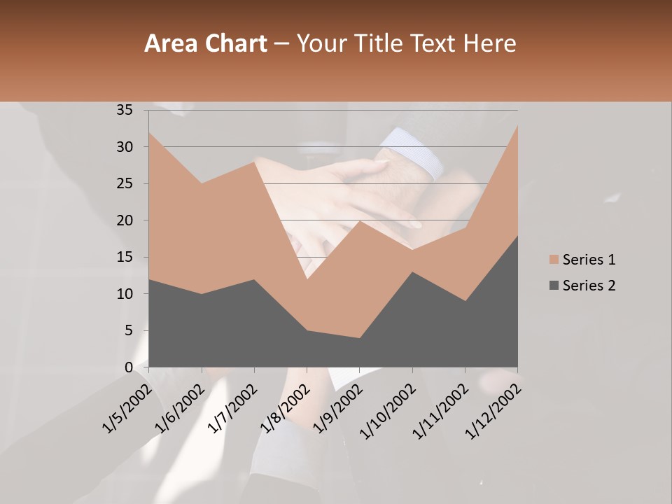 A Group Of Business People Stacking Their Hands Together PowerPoint Template