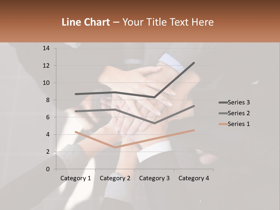 A Group Of Business People Stacking Their Hands Together PowerPoint Template