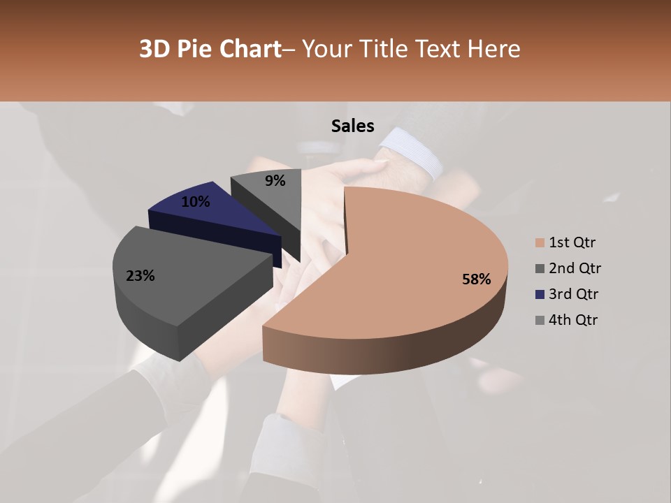 A Group Of Business People Stacking Their Hands Together PowerPoint Template