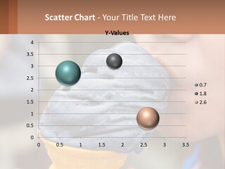 A Child Is Eating A Piece Of Blue Ice Cream PowerPoint Template