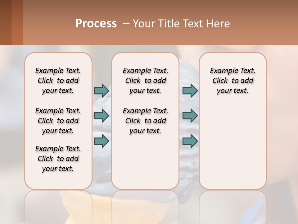 A Child Is Eating A Piece Of Blue Ice Cream PowerPoint Template