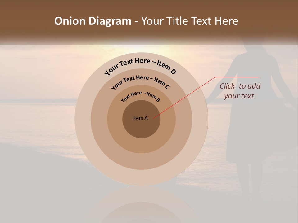 A Mother And Daughter Holding Hands On The Beach At Sunset PowerPoint Template