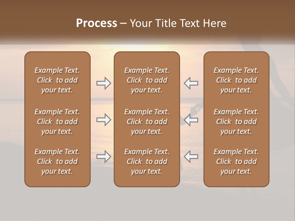 A Mother And Daughter Holding Hands On The Beach At Sunset PowerPoint Template