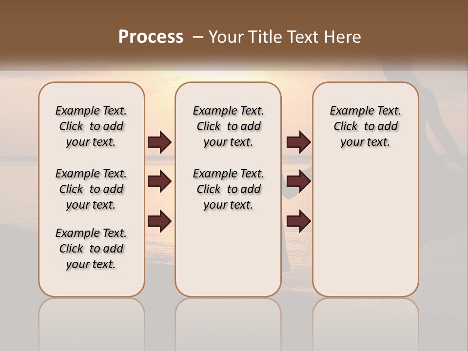A Mother And Daughter Holding Hands On The Beach At Sunset PowerPoint Template
