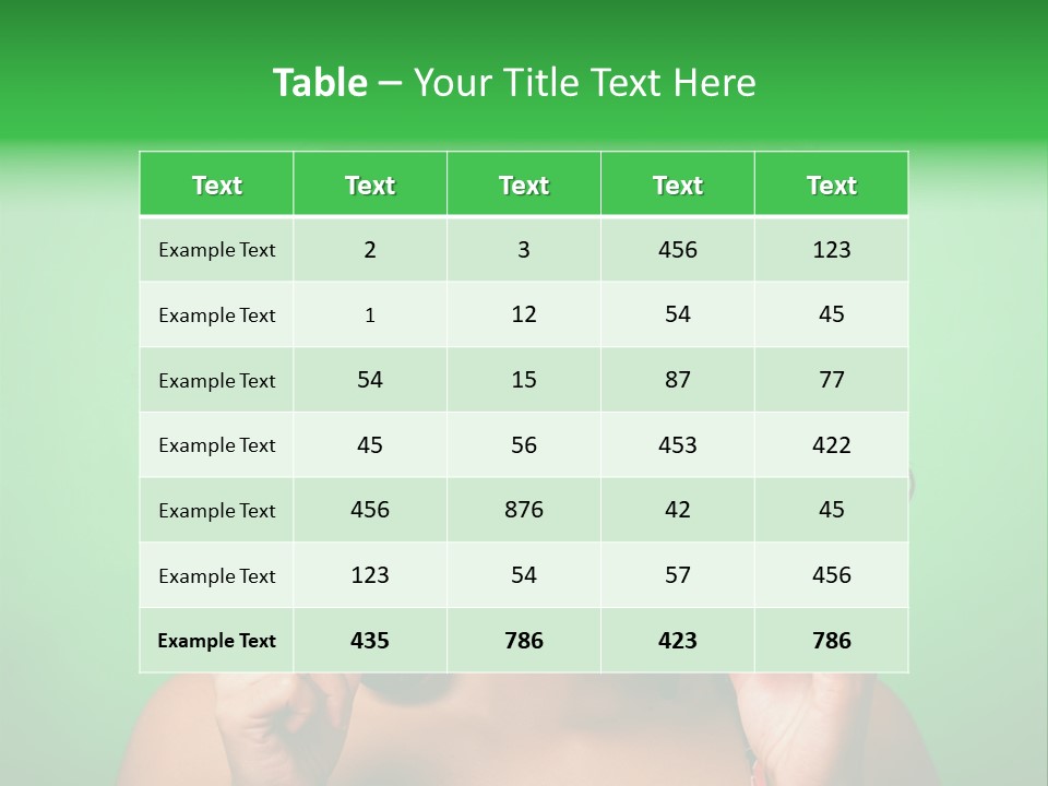 A Woman Holding A Card With A Smiley Face On It PowerPoint Template