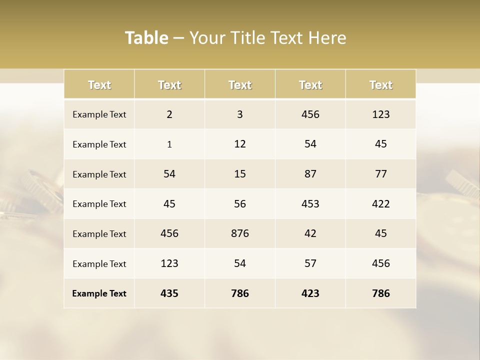 A Pile Of Gold Coins With A Bit Coin On Top PowerPoint Template