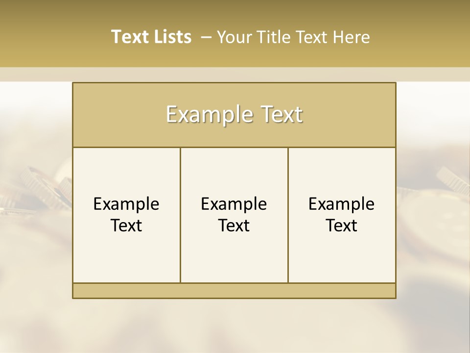 A Pile Of Gold Coins With A Bit Coin On Top PowerPoint Template