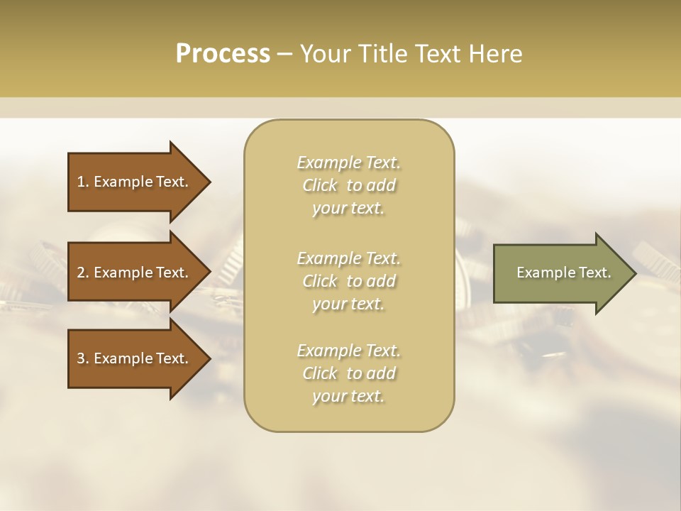 A Pile Of Gold Coins With A Bit Coin On Top PowerPoint Template