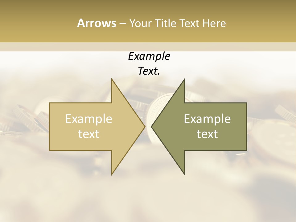 A Pile Of Gold Coins With A Bit Coin On Top PowerPoint Template