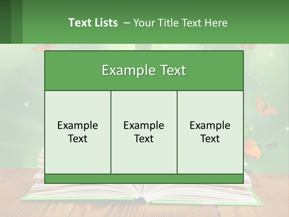 An Open Book With A Plant Growing Out Of It PowerPoint Template