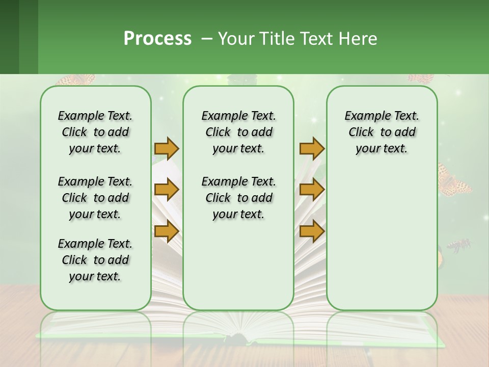An Open Book With A Plant Growing Out Of It PowerPoint Template
