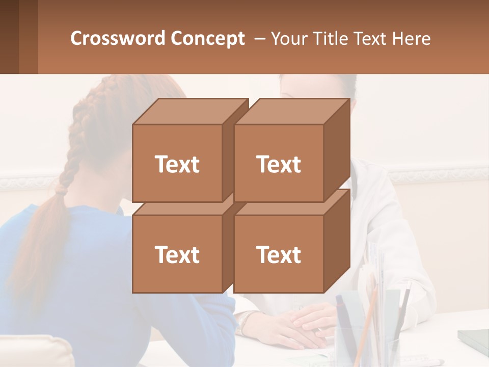 A Doctor Talking To A Patient At A Desk PowerPoint Template