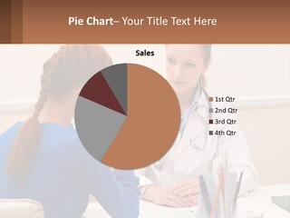 A Doctor Talking To A Patient At A Desk PowerPoint Template