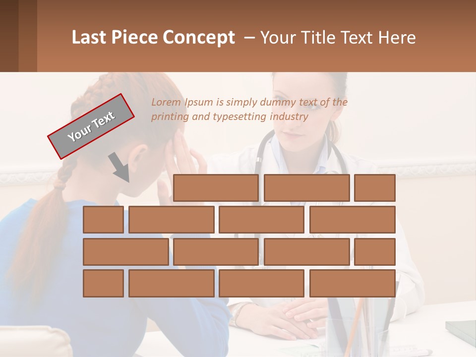 A Doctor Talking To A Patient At A Desk PowerPoint Template
