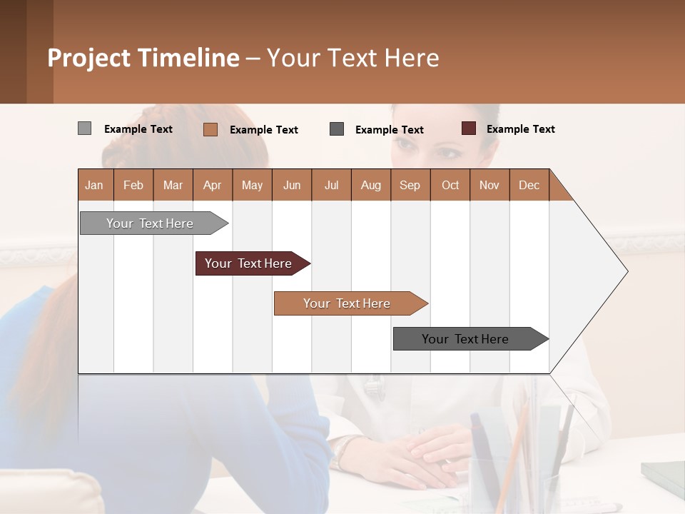 A Doctor Talking To A Patient At A Desk PowerPoint Template