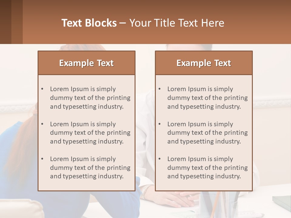 A Doctor Talking To A Patient At A Desk PowerPoint Template