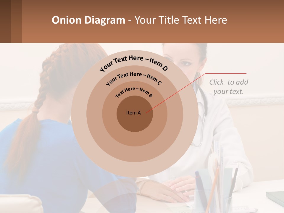 A Doctor Talking To A Patient At A Desk PowerPoint Template