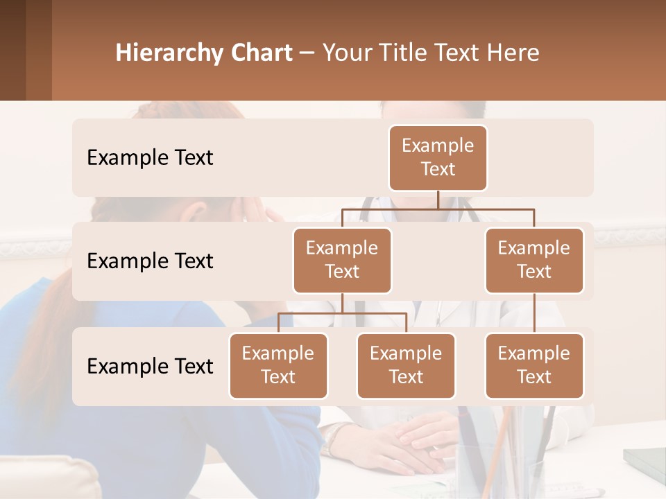 A Doctor Talking To A Patient At A Desk PowerPoint Template