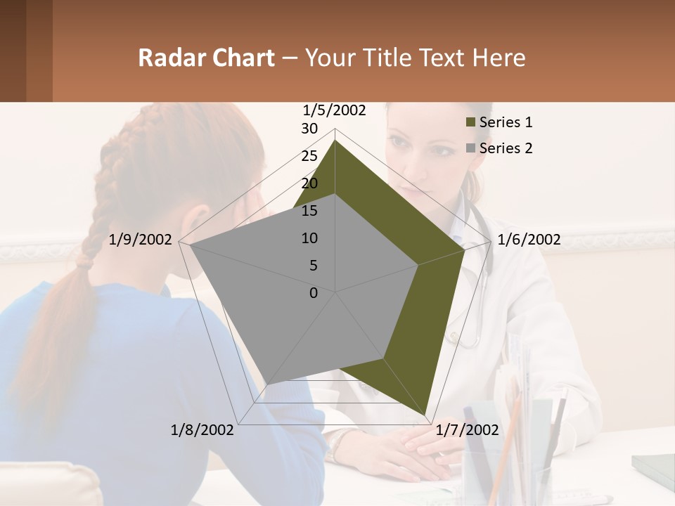 A Doctor Talking To A Patient At A Desk PowerPoint Template