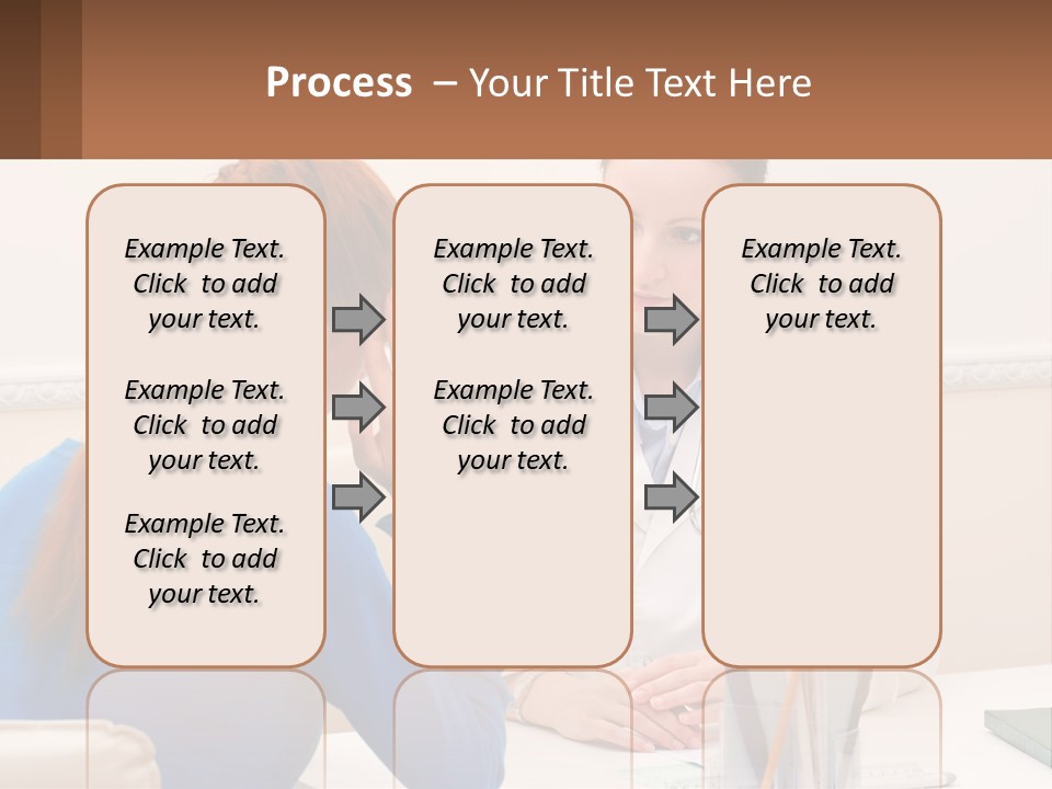 A Doctor Talking To A Patient At A Desk PowerPoint Template