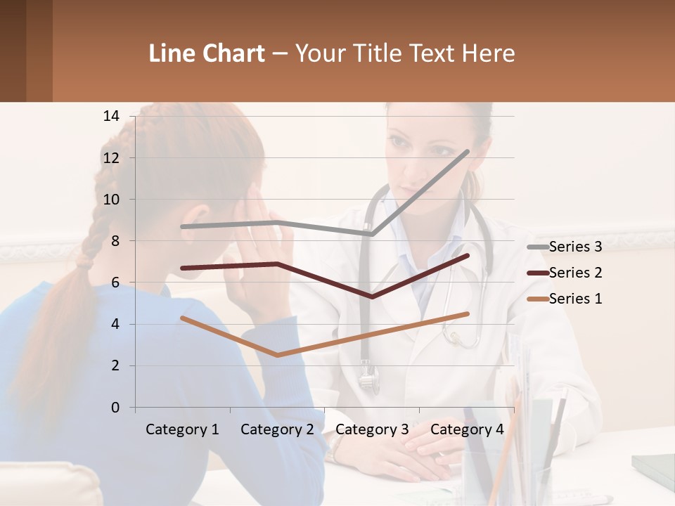 A Doctor Talking To A Patient At A Desk PowerPoint Template