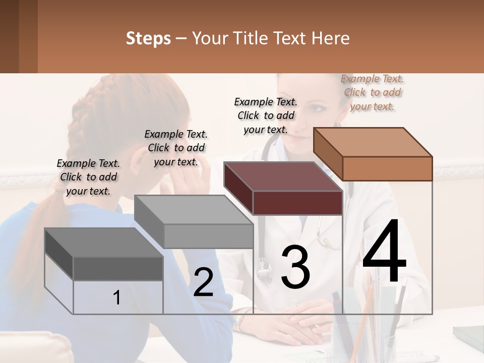 A Doctor Talking To A Patient At A Desk PowerPoint Template