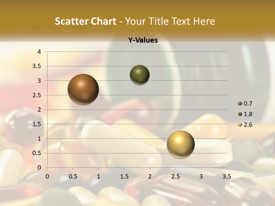 A Bottle Of Pills And Pills On A Table PowerPoint Template