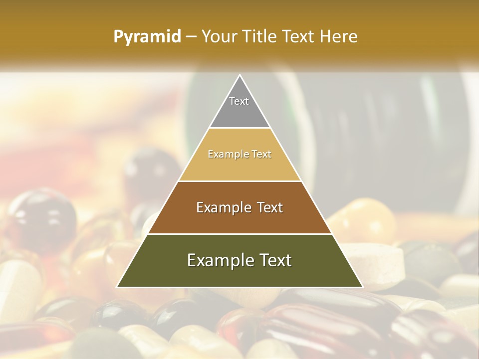 A Bottle Of Pills And Pills On A Table PowerPoint Template