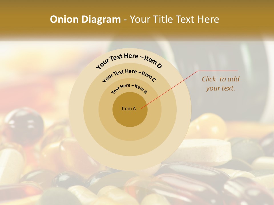 A Bottle Of Pills And Pills On A Table PowerPoint Template