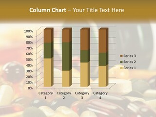 A Bottle Of Pills And Pills On A Table PowerPoint Template