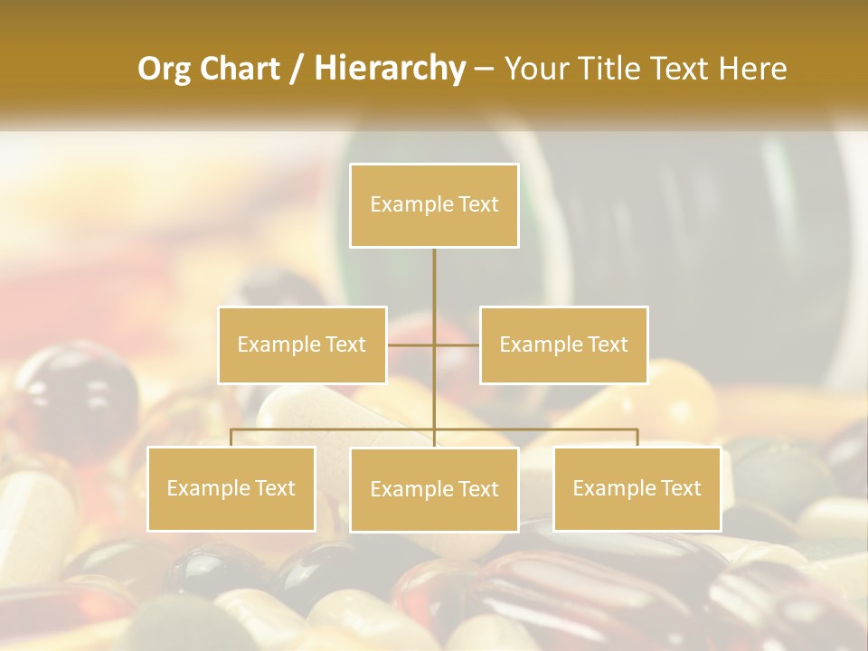 A Bottle Of Pills And Pills On A Table PowerPoint Template