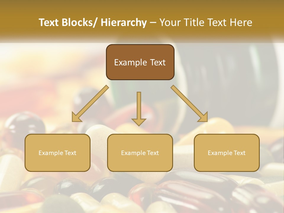 A Bottle Of Pills And Pills On A Table PowerPoint Template