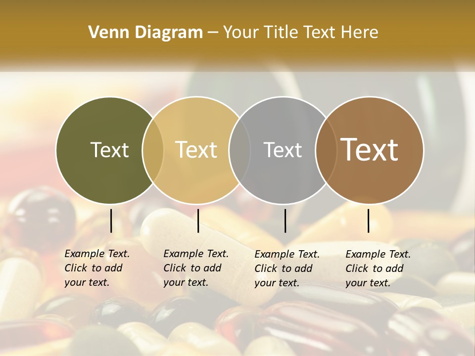 A Bottle Of Pills And Pills On A Table PowerPoint Template