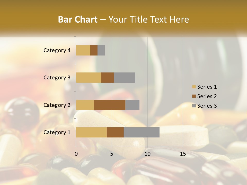 A Bottle Of Pills And Pills On A Table PowerPoint Template