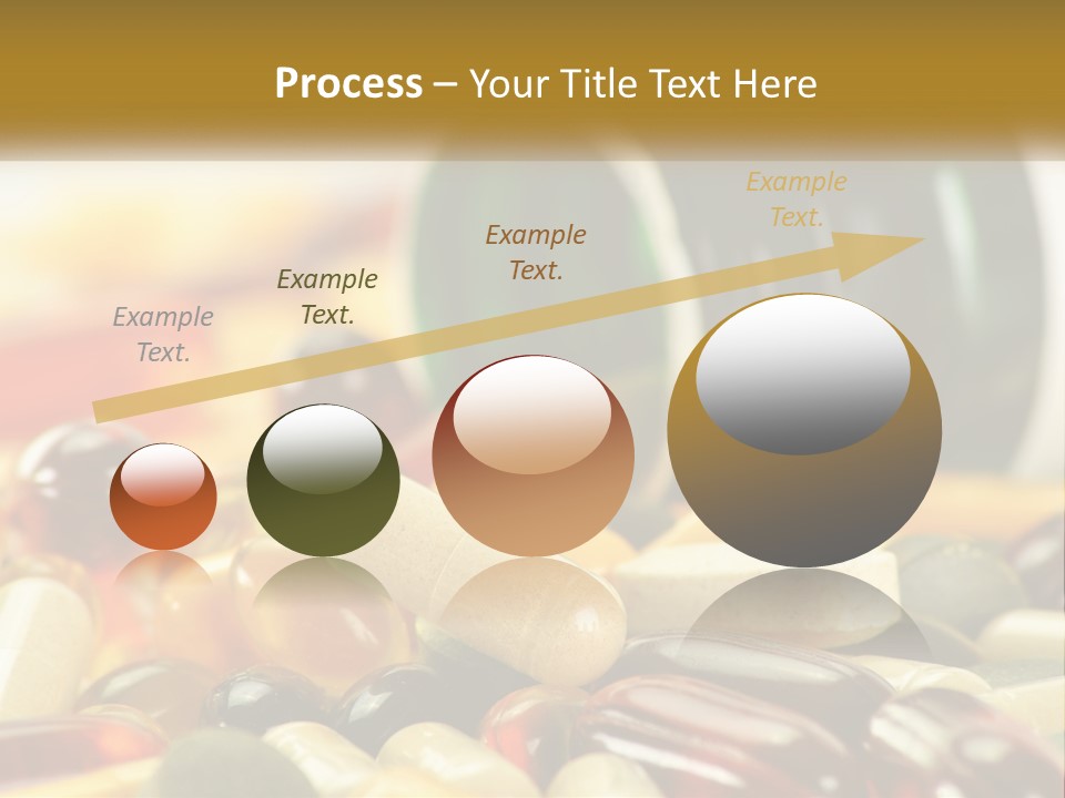 A Bottle Of Pills And Pills On A Table PowerPoint Template