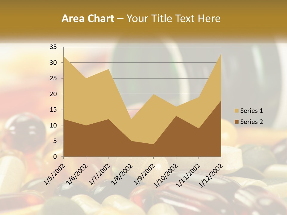 A Bottle Of Pills And Pills On A Table PowerPoint Template