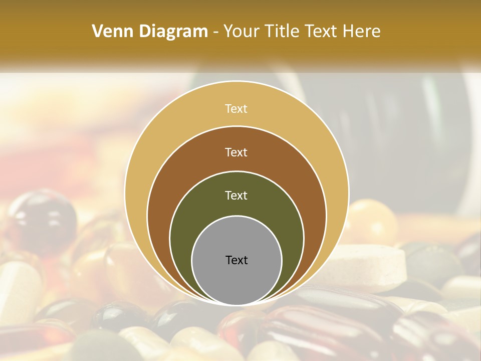 A Bottle Of Pills And Pills On A Table PowerPoint Template