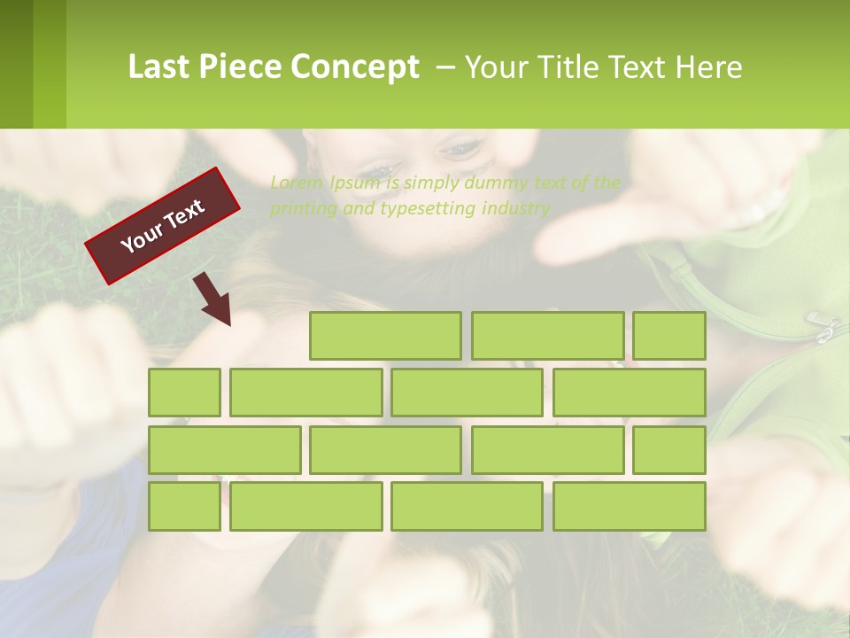 A Group Of Young Women Standing In A Circle With Their Hands In The Air PowerPoint Template