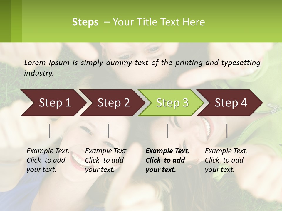 A Group Of Young Women Standing In A Circle With Their Hands In The Air PowerPoint Template