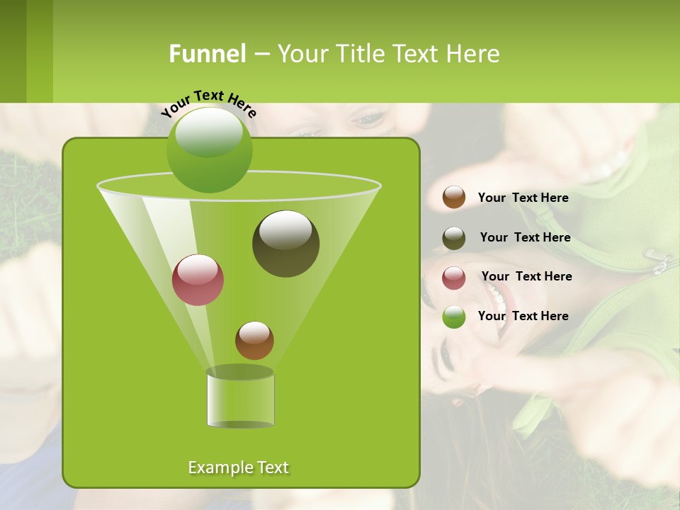 A Group Of Young Women Standing In A Circle With Their Hands In The Air PowerPoint Template