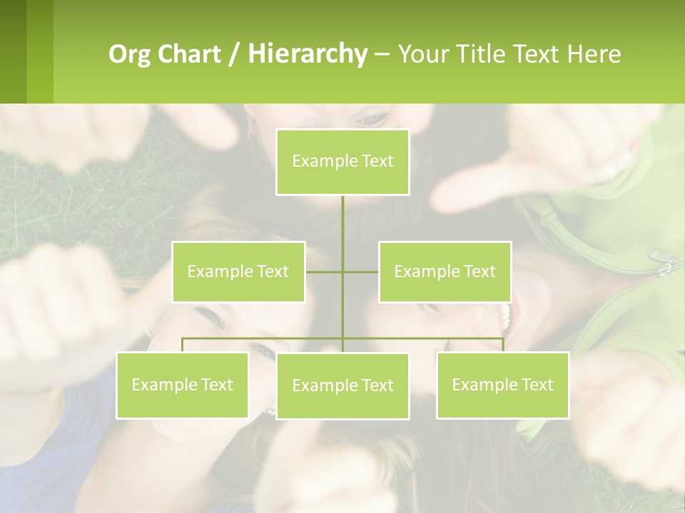 A Group Of Young Women Standing In A Circle With Their Hands In The Air PowerPoint Template
