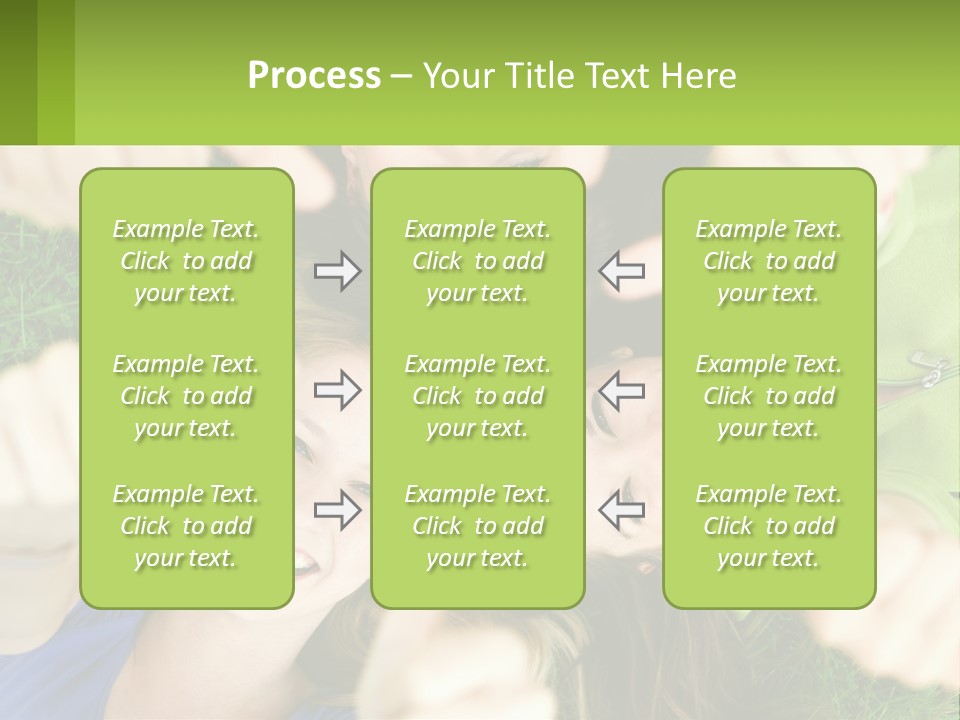 A Group Of Young Women Standing In A Circle With Their Hands In The Air PowerPoint Template