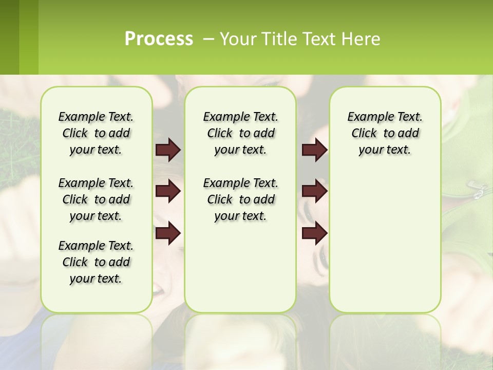 A Group Of Young Women Standing In A Circle With Their Hands In The Air PowerPoint Template