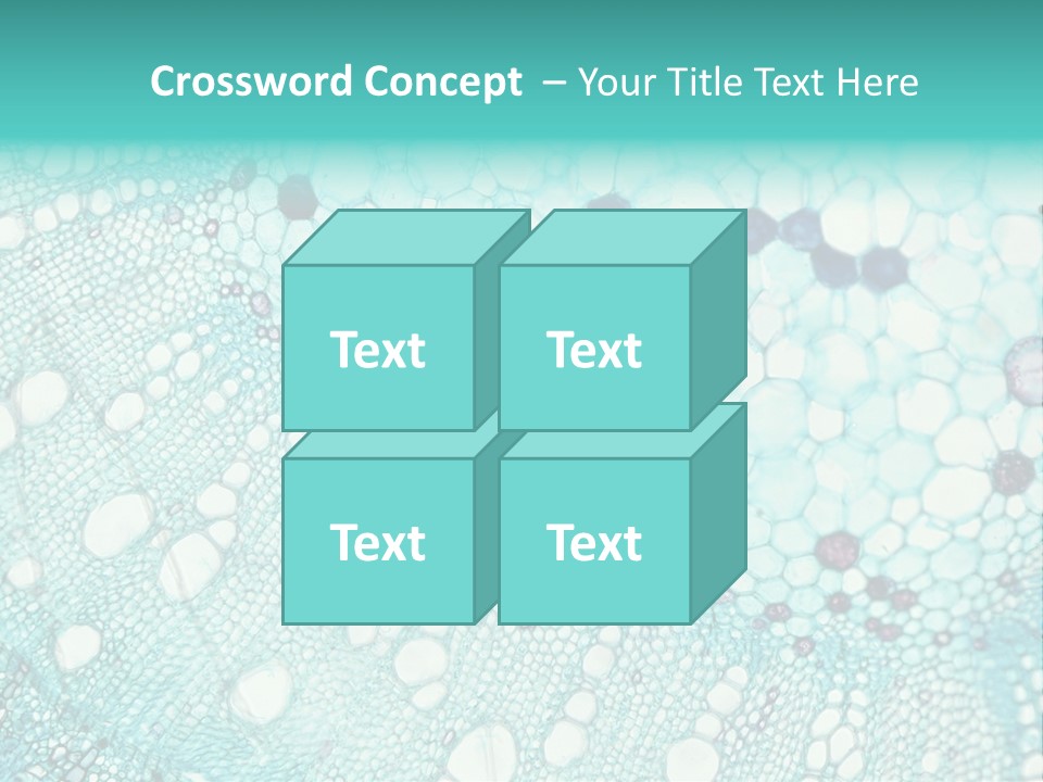 A Blue And White Abstract Background With Bubbles PowerPoint Template