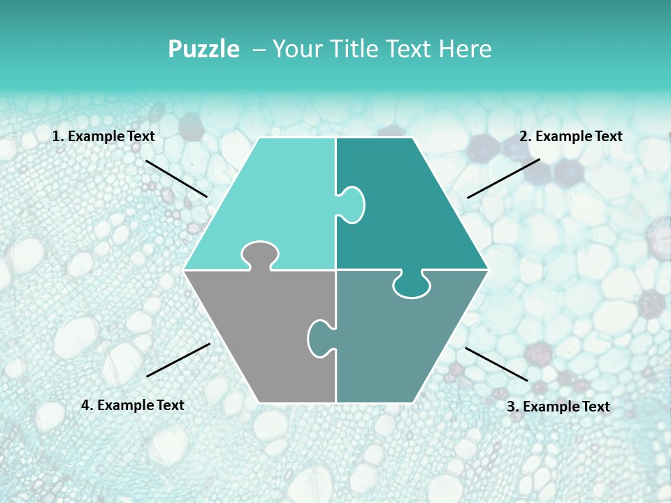 A Blue And White Abstract Background With Bubbles PowerPoint Template